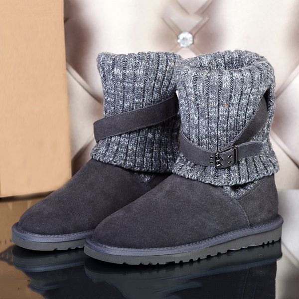 classic brand womens girl knitting wool wgg sweater knee boots ankle boots tie black grey blue winter snow boots
classic brand womens girl knitting wool wgg sweater knee boots ankle boots tie black grey blue winter snow boots