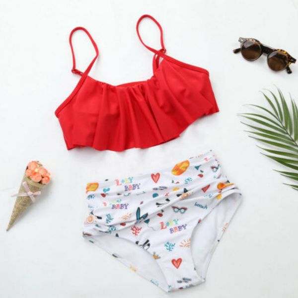 2020 Ruffle Strap Swimsuit Women's Swimwear High Waist Bikini Set Push Up Bathing Suit Print Beachwear Summer Biquini Female
2020 Ruffle Strap Swimsuit Women's Swimwear High Waist Bikini Set Push Up Bathing Suit Print Beachwear Summer Biquini Female