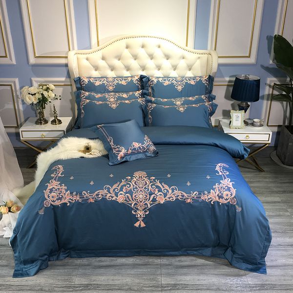 60s egyptian cotton luxury stripes embroidery 4pcs duvet cover flat sheet pillowcase bedding set dark blue
60s egyptian cotton luxury stripes embroidery 4pcs duvet cover flat sheet pillowcase bedding set dark blue