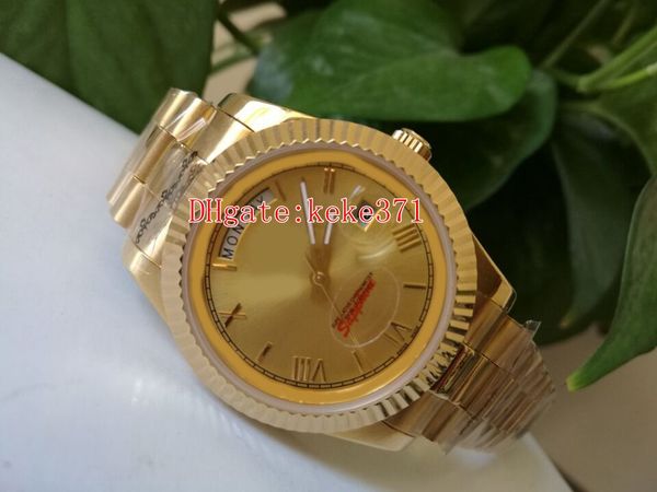 excellent wristwatches day date president 228238 40mm 18k yellow gold roman asia 2813 movement automatic mens watch watches, Slivery;brown
excellent wristwatches day date president 228238 40mm 18k yellow gold roman asia 2813 movement automatic mens watch watches, Slivery;brown