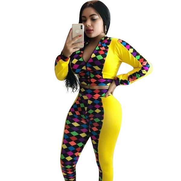 european station women set lozenge patchwork 2 pieces sweatsuit female long sleeve and long pant outfits lh8895, White
european station women set lozenge patchwork 2 pieces sweatsuit female long sleeve and long pant outfits lh8895, White