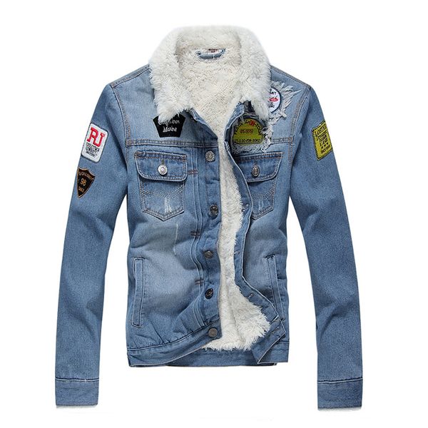 2019 fashion winter jacket for men blue color fleece cotton warm hip hop denim jacket men velvet thick coats homme bomber, Black;brown
2019 fashion winter jacket for men blue color fleece cotton warm hip hop denim jacket men velvet thick coats homme bomber, Black;brown