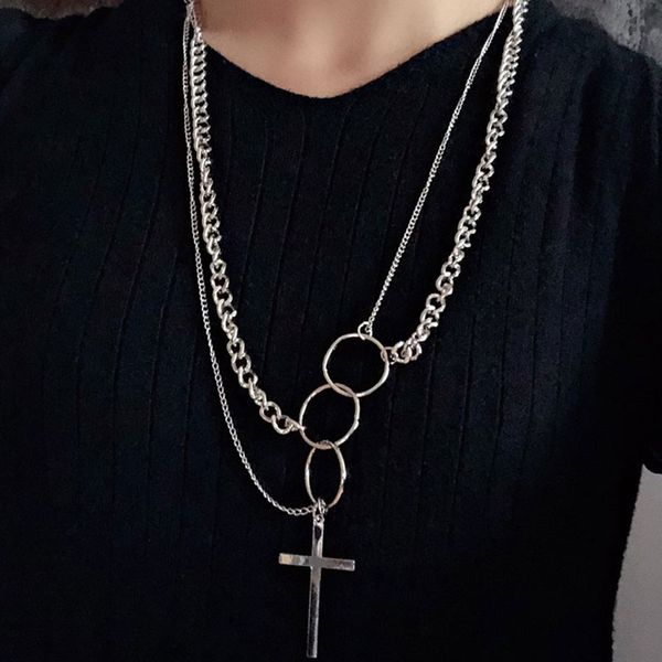 kmvexo hip hop cross circle long pendant necklace for women silver multilayers link chains choker necklaces collar jewelry party
kmvexo hip hop cross circle long pendant necklace for women silver multilayers link chains choker necklaces collar jewelry party
