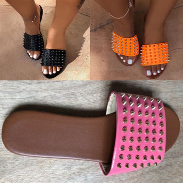 wholesale women designer rivet slippers summer sandals plus size plat shoes snag beachwear & club flip flops beach slide comfort 0086, Black
wholesale women designer rivet slippers summer sandals plus size plat shoes snag beachwear & club flip flops beach slide comfort 0086, Black