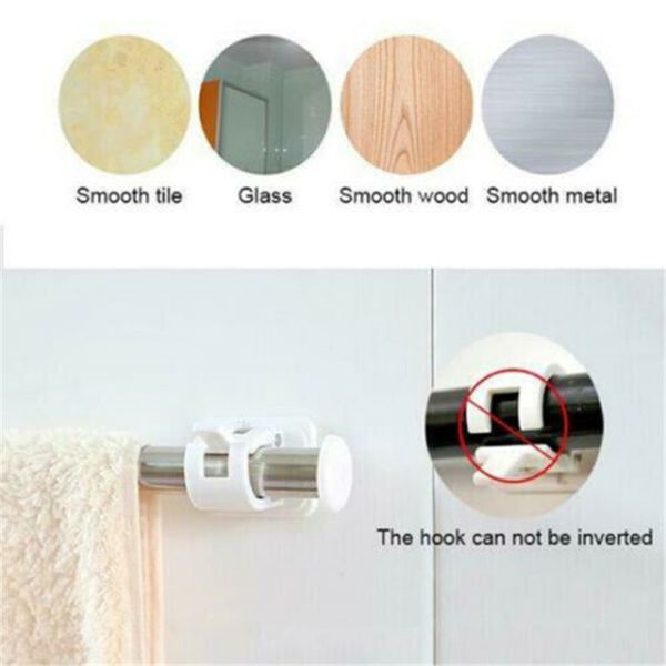 2 pcs white hanging rod wall sticker hanging curtain rod clip clamp shower curtain hook fixed clip rod hanging rack hanger
2 pcs white hanging rod wall sticker hanging curtain rod clip clamp shower curtain hook fixed clip rod hanging rack hanger