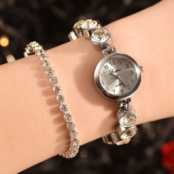 2 шт. / компл. женские часы роскошные мода простой циферблат из нержавеющей стали полосы наручные часы браслет с бриллиантами женские часы, Slivery;brown
2 шт. / компл. женские часы роскошные мода простой циферблат из нержавеющей стали полосы наручные часы браслет с бриллиантами женские часы, Slivery;brown