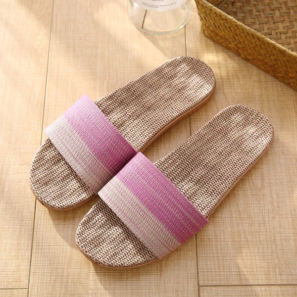 slippers fashion linen color matching 2021 soft bottom non-slip couple model women, Black
slippers fashion linen color matching 2021 soft bottom non-slip couple model women, Black