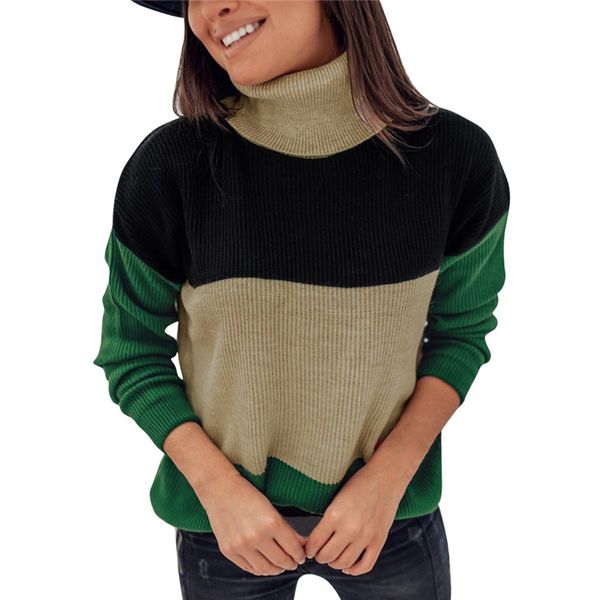 women knitted sweater elegant winter jumper pullover long sleeve knitwear knit turtleneck sweater truien dames streetwear, White;black
women knitted sweater elegant winter jumper pullover long sleeve knitwear knit turtleneck sweater truien dames streetwear, White;black