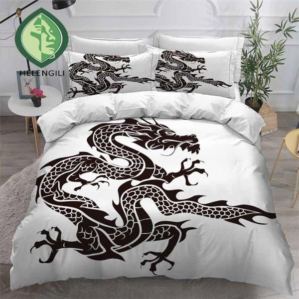 helengili 3d bedding set chinese dragon print duvet cover set bedclothes with pillowcase bed home textiles #zgl08
helengili 3d bedding set chinese dragon print duvet cover set bedclothes with pillowcase bed home textiles #zgl08