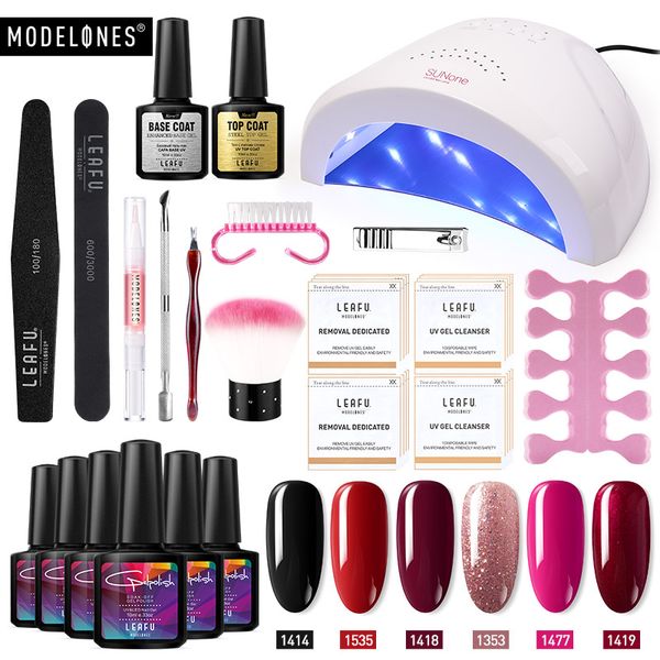 modelones 20pcs/lot 48w sunone led lamp nail art manicure tools set long lasting professional uv gel polish nail tools kits
modelones 20pcs/lot 48w sunone led lamp nail art manicure tools set long lasting professional uv gel polish nail tools kits