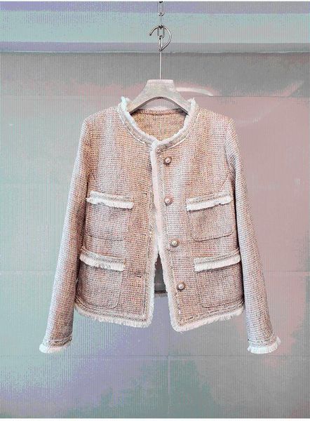 elegant fashion delicated weave luxury fragrance tweed sparkly tassels jacket 2020 office lady beautiful formal short coat, Black;brown 
elegant fashion delicated weave luxury fragrance tweed sparkly tassels jacket 2020 office lady beautiful formal short coat, Black;brown