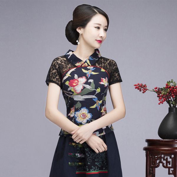 lace stitching v collar short sleeve fashion slim ladies cotton and linen tang suit cheongsam women large size 5xl 6xl, Red
lace stitching v collar short sleeve fashion slim ladies cotton and linen tang suit cheongsam women large size 5xl 6xl, Red