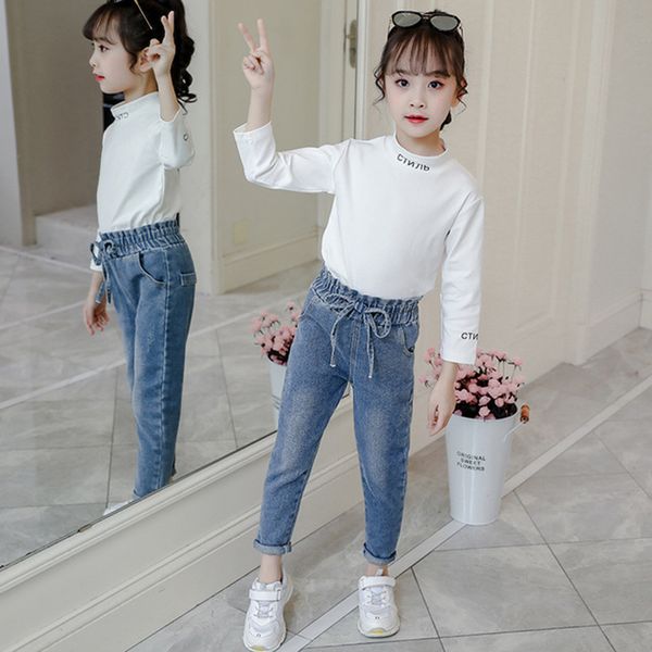 new jeans for girl solid children's jeans for girls elastic waist jeans kids spring autumn casual clothes for girls school, Blue
new jeans for girl solid children's jeans for girls elastic waist jeans kids spring autumn casual clothes for girls school, Blue