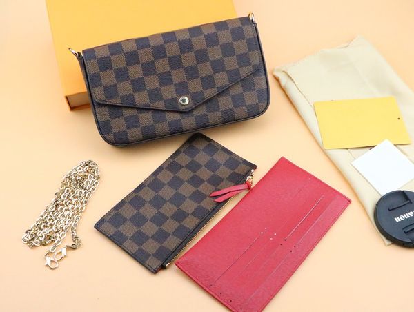 brand women casual card holders pochette chains bags wallets purses felicie 3 set bags wallets with box bags a32 ing
brand women casual card holders pochette chains bags wallets purses felicie 3 set bags wallets with box bags a32 ing