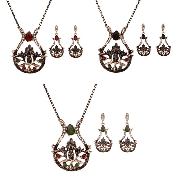 3-color vintage diamond vase necklace set earrings, creative accessories jewelry wholesale, Silver
3-color vintage diamond vase necklace set earrings, creative accessories jewelry wholesale, Silver