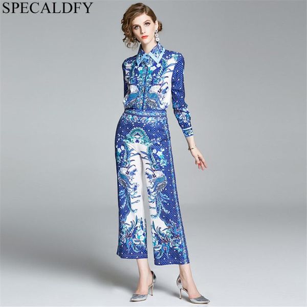 2020 spring summer holiday two piece pants set women vintage printed runway 2 piece sets long sleeve blouse wide leg pants suits, White
2020 spring summer holiday two piece pants set women vintage printed runway 2 piece sets long sleeve blouse wide leg pants suits, White