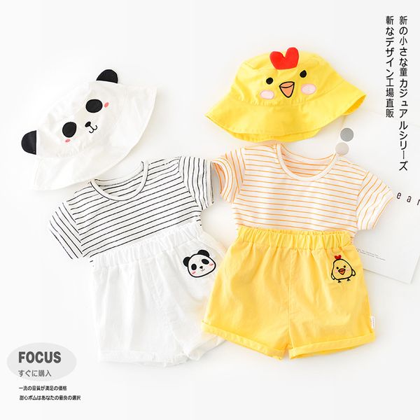 baby clothing set t-shirt +shorts +cap 3pcs toddler baby clothing set cartoon panda chicken pattern kids clothes, White
baby clothing set t-shirt +shorts +cap 3pcs toddler baby clothing set cartoon panda chicken pattern kids clothes, White