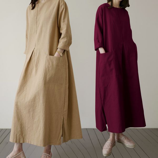 женщины длинных рубашек платье 2020 celmia vintage белье midi sundress вход рукав вокруг шеи повседневной сыпучей твердой партии vestidos ro, Black;gray
женщины длинных рубашек платье 2020 celmia vintage белье midi sundress вход рукав вокруг шеи повседневной сыпучей твердой партии vestidos ro, Black;gray