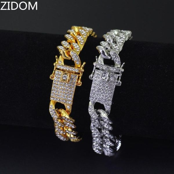 men hip hop iced out bling bracelets pave setting rhinestone 13mm cuban chain bracelet hiphop jewelry gifts drop shipping, Black
men hip hop iced out bling bracelets pave setting rhinestone 13mm cuban chain bracelet hiphop jewelry gifts drop shipping, Black