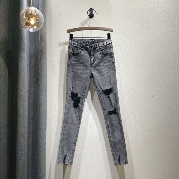 smoky grey jeans for women high waist ripped holes jean pants new european hole burrs stretch slim pencil pants jeans trousers, Blue
smoky grey jeans for women high waist ripped holes jean pants new european hole burrs stretch slim pencil pants jeans trousers, Blue