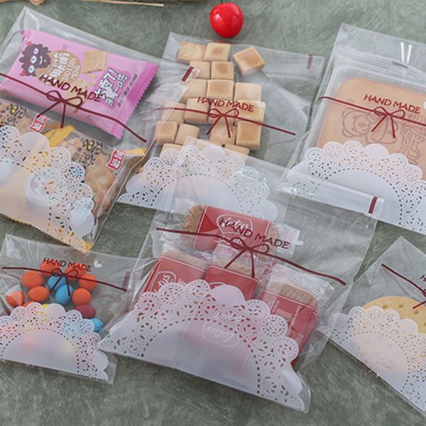 100pcs/lot 7x7cm 10x10cm cute lace bow print self-adhesive gifts bags wedding party cookie packaging for biscuits candy cake
100pcs/lot 7x7cm 10x10cm cute lace bow print self-adhesive gifts bags wedding party cookie packaging for biscuits candy cake