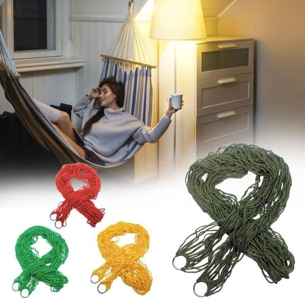 portable single person mesh nylon hammock hanging bed mesh net swing sleeping camping travel hammocks furniture 
portable single person mesh nylon hammock hanging bed mesh net swing sleeping camping travel hammocks furniture