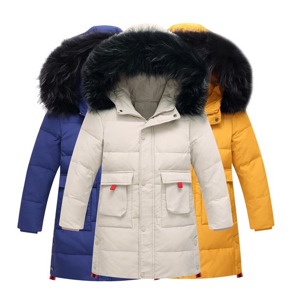children's down jacket boys' long winter clothing kids white duck down coats thickens coat, Blue;gray
children's down jacket boys' long winter clothing kids white duck down coats thickens coat, Blue;gray