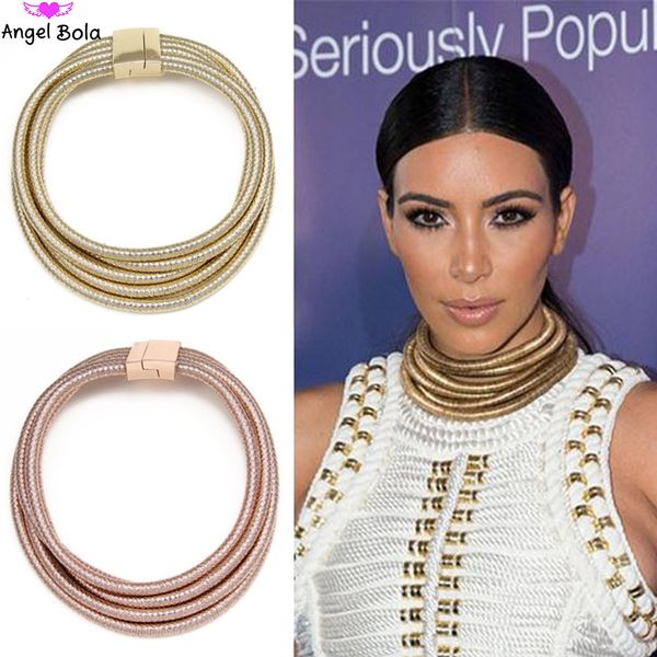 maxi short necklace fashion magnet buckle multilayer necklace necklace pendant gold kardashian (kim kardashian, Golden;silver
maxi short necklace fashion magnet buckle multilayer necklace necklace pendant gold kardashian (kim kardashian, Golden;silver