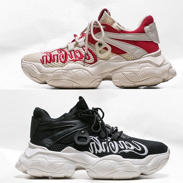 2020 run classical men women old dad shoes flying line red black white comfortable gym athletic trainers sports sneakers casual shoes, White;red
2020 run classical men women old dad shoes flying line red black white comfortable gym athletic trainers sports sneakers casual shoes, White;red