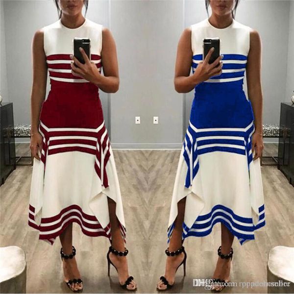womens summer dresses retro striped rounded collar and sleeveless positioning tailoring clothing womens fashion apparel, Black;gray
womens summer dresses retro striped rounded collar and sleeveless positioning tailoring clothing womens fashion apparel, Black;gray