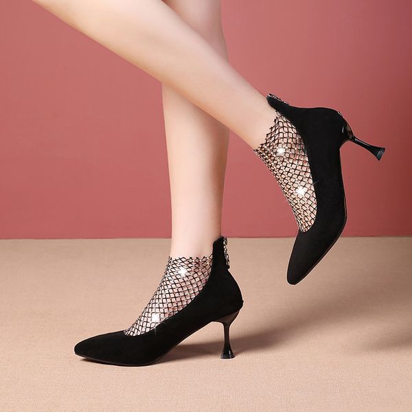 high-quality leather women high heels single shoes luxury rhinestone trend net female spring wedding party woman shoes w37-25, Black
high-quality leather women high heels single shoes luxury rhinestone trend net female spring wedding party woman shoes w37-25, Black