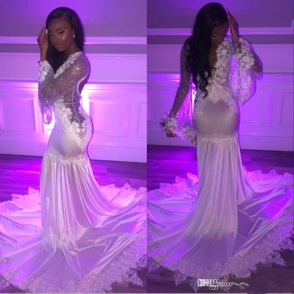 black girls satin mermaid long prom dresses 2019 flare long sleeves v neck lace applique backless floor length evening party gowns bc1415
black girls satin mermaid long prom dresses 2019 flare long sleeves v neck lace applique backless floor length evening party gowns bc1415