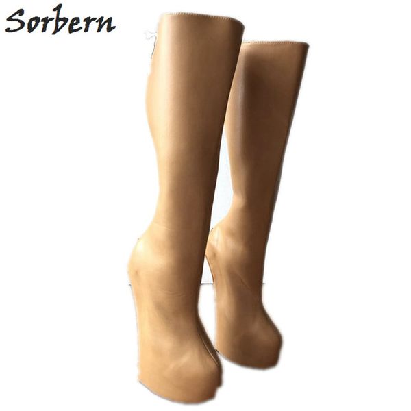 sorbern lockable camel matte back open zip heavy hoof sole heelless locking knee hi fetish boots high heels custom wide fit heel, Black
sorbern lockable camel matte back open zip heavy hoof sole heelless locking knee hi fetish boots high heels custom wide fit heel, Black