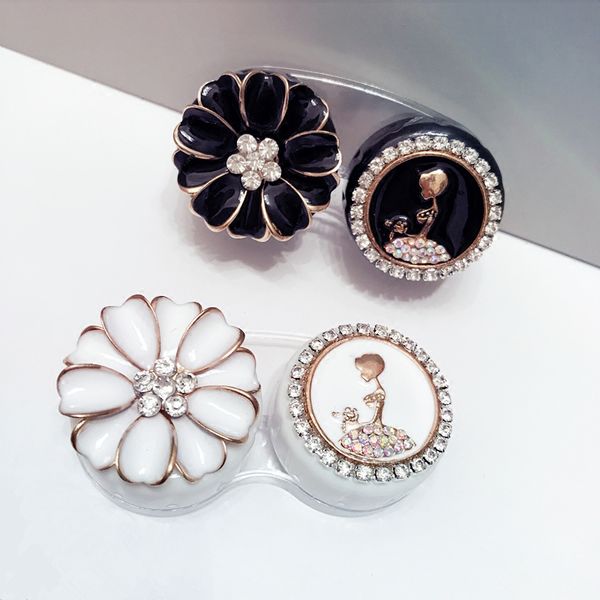 fashion flowers and girls contact lens case women contact lens box container holder case lovely travel pocket, Silver
fashion flowers and girls contact lens case women contact lens box container holder case lovely travel pocket, Silver
