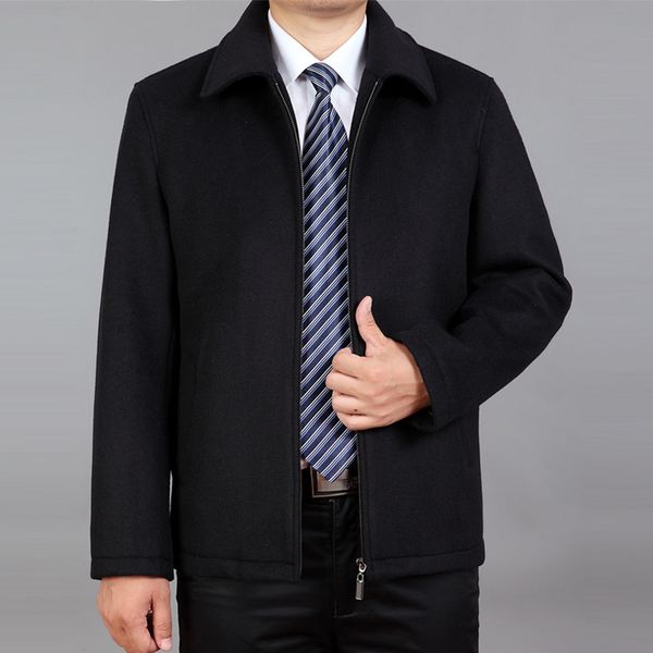 men's wool & blends cashmere coat 2021 autumn winter warm coats men trench male fur turn down collar single breasted woolen outerwear, Black
men's wool & blends cashmere coat 2021 autumn winter warm coats men trench male fur turn down collar single breasted woolen outerwear, Black