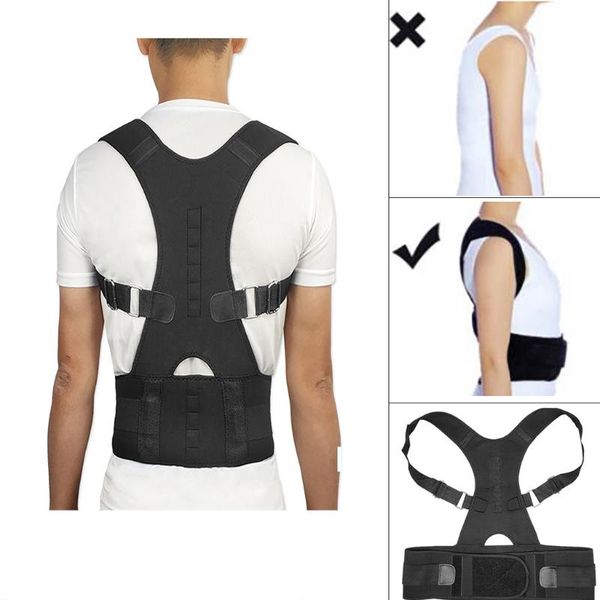 therapy adjustable posture corrector brace shoulder back support belt for men women braces & supports belt, Black;blue
therapy adjustable posture corrector brace shoulder back support belt for men women braces & supports belt, Black;blue