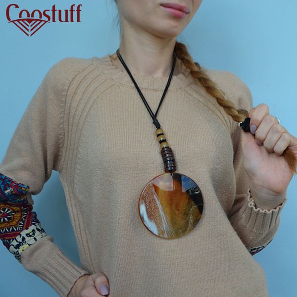 handmade brown necklace with resin pendant wholesale long necklaces women vintage jewelry collares mujer choker kolye bijoux, Silver
handmade brown necklace with resin pendant wholesale long necklaces women vintage jewelry collares mujer choker kolye bijoux, Silver