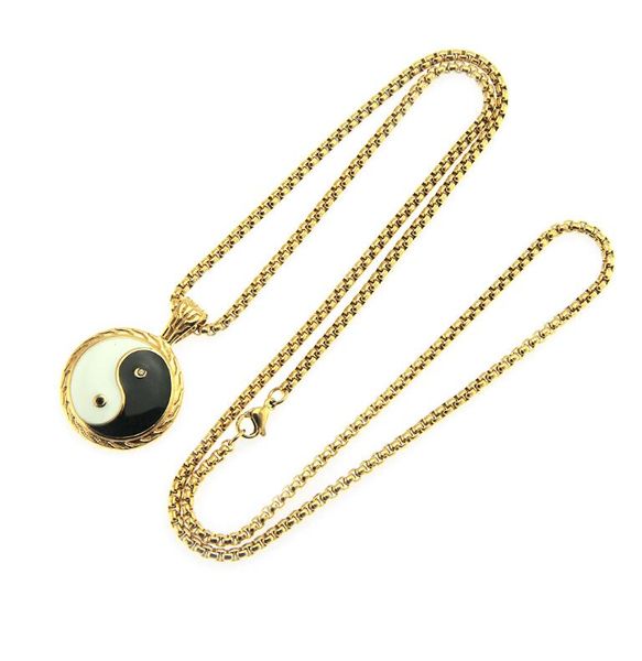 selling designer luxury hip-hop, rap, titanium steel pendant necklace fashion personality taiji eight-diagrams three-dimensional pendant, Silver
selling designer luxury hip-hop, rap, titanium steel pendant necklace fashion personality taiji eight-diagrams three-dimensional pendant, Silver