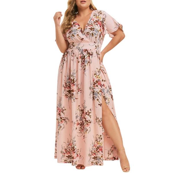 jaycosin bohemian floral print women party dress plus size v neck a-line short sleeve loose long dress maxi dresses for women 22, White;black
jaycosin bohemian floral print women party dress plus size v neck a-line short sleeve loose long dress maxi dresses for women 22, White;black