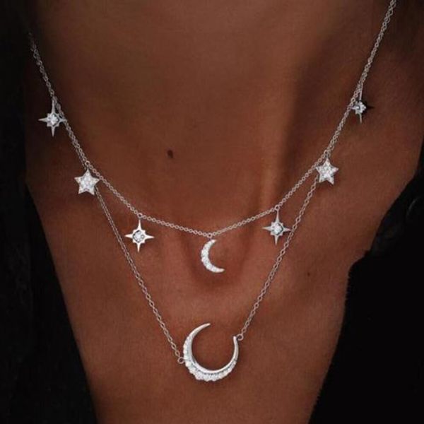 new necklace multi-layer wafer moon necklaces selling jewelry wholesale fashion necklace with silver joker female necklace
new necklace multi-layer wafer moon necklaces selling jewelry wholesale fashion necklace with silver joker female necklace