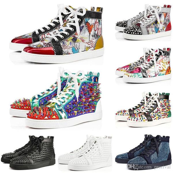 fashion red bottoms luxury designer studded spikes flats casual shoes for men women party lovers leather sneakers des chaussures zapatos, Black
fashion red bottoms luxury designer studded spikes flats casual shoes for men women party lovers leather sneakers des chaussures zapatos, Black