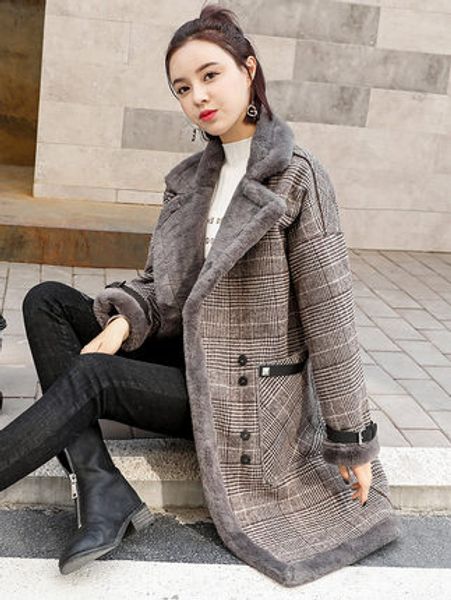 elegant plaid wool blend coat spring winter coat overcoat women patchwork covered warm woolen coat, Black
elegant plaid wool blend coat spring winter coat overcoat women patchwork covered warm woolen coat, Black
