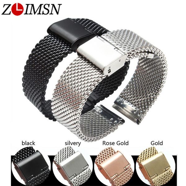 zlimsn milan watchbands replacement 20 22 24mm silver gold rose gold black watch bracelets stainless steel relojes hombre 2019, Black;brown
zlimsn milan watchbands replacement 20 22 24mm silver gold rose gold black watch bracelets stainless steel relojes hombre 2019, Black;brown