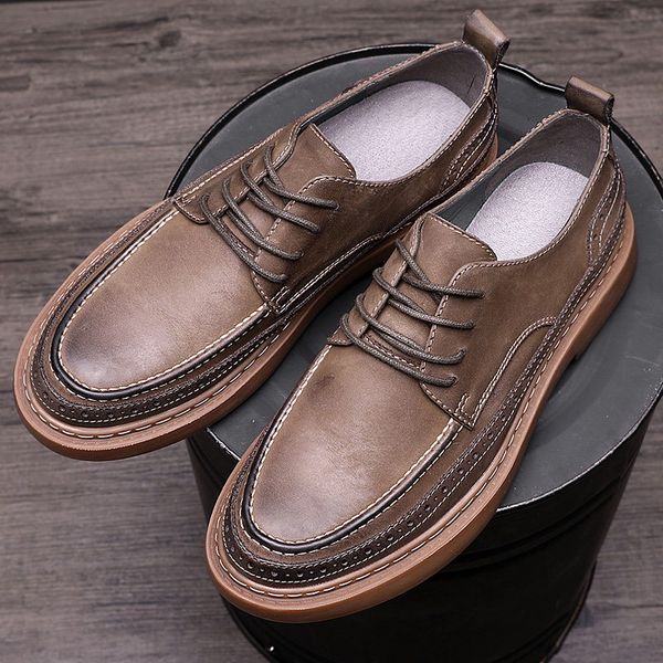 new arrival men brogue shoes toe real lether lace up casual oxfords business man formal dress office shoes spring summer, Black
new arrival men brogue shoes toe real lether lace up casual oxfords business man formal dress office shoes spring summer, Black