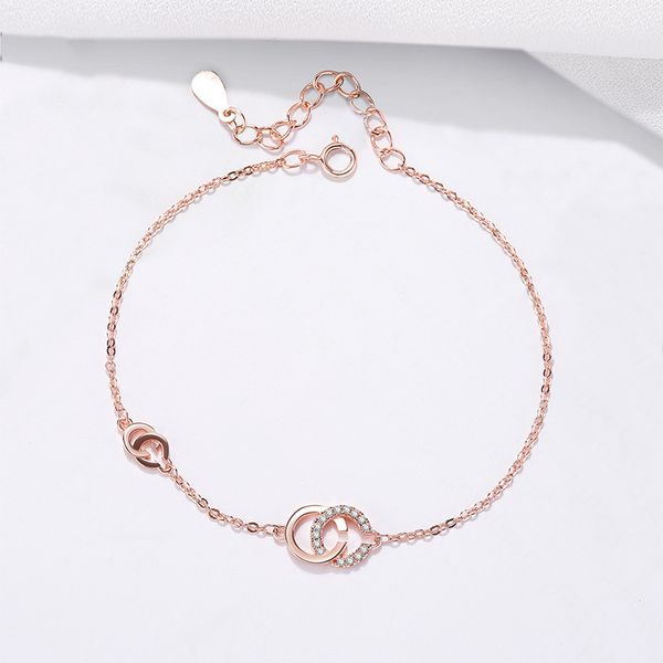 925 sterling silver rose gold letter link chain bracelets for women brand bracelets silver jewelry gift, Golden;silver
925 sterling silver rose gold letter link chain bracelets for women brand bracelets silver jewelry gift, Golden;silver