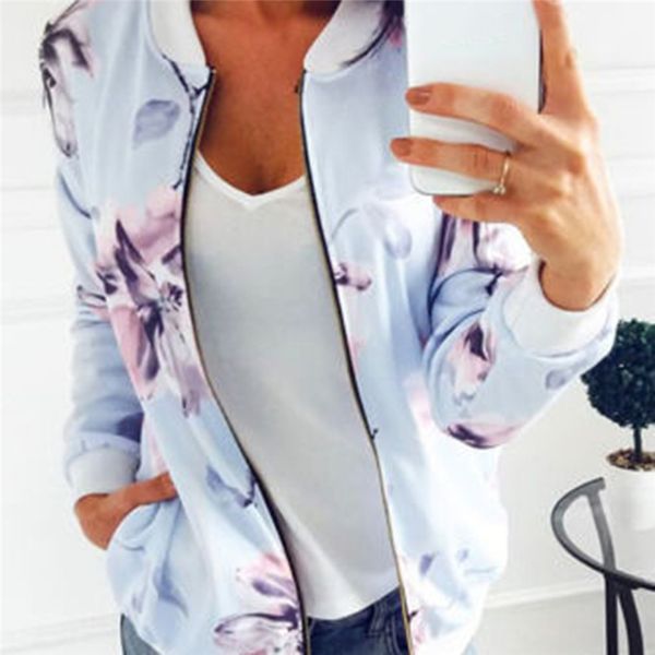 women basic coat fashion ladies retro floral zipper up bomber jacket casual outwear baseball jacket pocket plus size outwear, Black;brown
women basic coat fashion ladies retro floral zipper up bomber jacket casual outwear baseball jacket pocket plus size outwear, Black;brown
