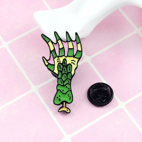 monster's hand green enamel personality scary creative brooch cartoon special tide new lapel denim badge pins, Gray
monster's hand green enamel personality scary creative brooch cartoon special tide new lapel denim badge pins, Gray