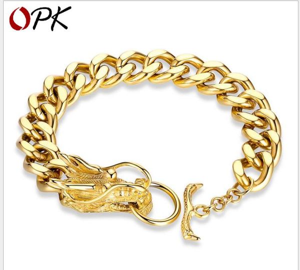 retro baqi leading stainless steel bracelet chao men's broad bracelet, Golden;silver
retro baqi leading stainless steel bracelet chao men's broad bracelet, Golden;silver