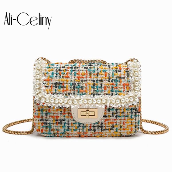 mini bag female 2019 korean fashion woolen cloth shoulder messenger bag joker chain pearl small square
mini bag female 2019 korean fashion woolen cloth shoulder messenger bag joker chain pearl small square
