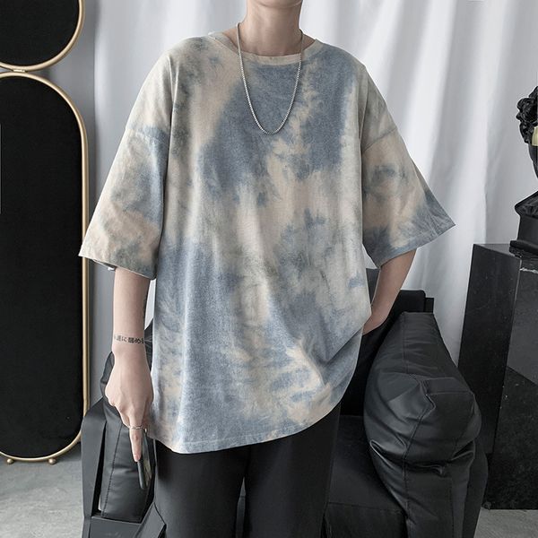 Januarysnow Ins Fashion Tie Dye Short Sleeve Men's Net Red Trend Round Neck Loose Five Sleeve BF Couple Super Fire Casual T-shirt
Januarysnow Ins Fashion Tie Dye Short Sleeve Men's Net Red Trend Round Neck Loose Five Sleeve BF Couple Super Fire Casual T-shirt